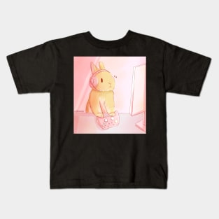 Gamer Bunny Girl Kids T-Shirt